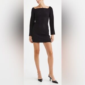 Reformation Y2K Goth Mini Dress Size Small Black EUC